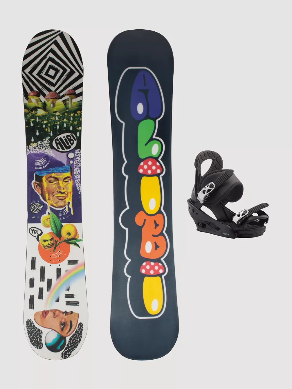 Alibi Snowboards Brain Rain 151 + Burton Citizen M 2023 Snowboard-Set 1 Alibi Snowboards Brain Rain 151 + Burton Citizen M 2023 Snowboard-Set