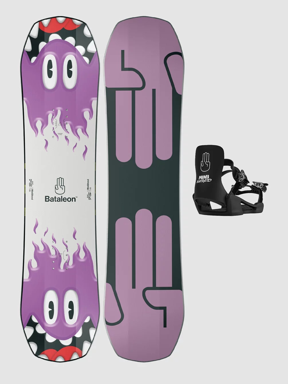 Bataleon Minishred 95 + Minishred SM 2023 Snowboard-Set 1 Bataleon Minishred 95 + Minishred SM 2023 Snowboard-Set