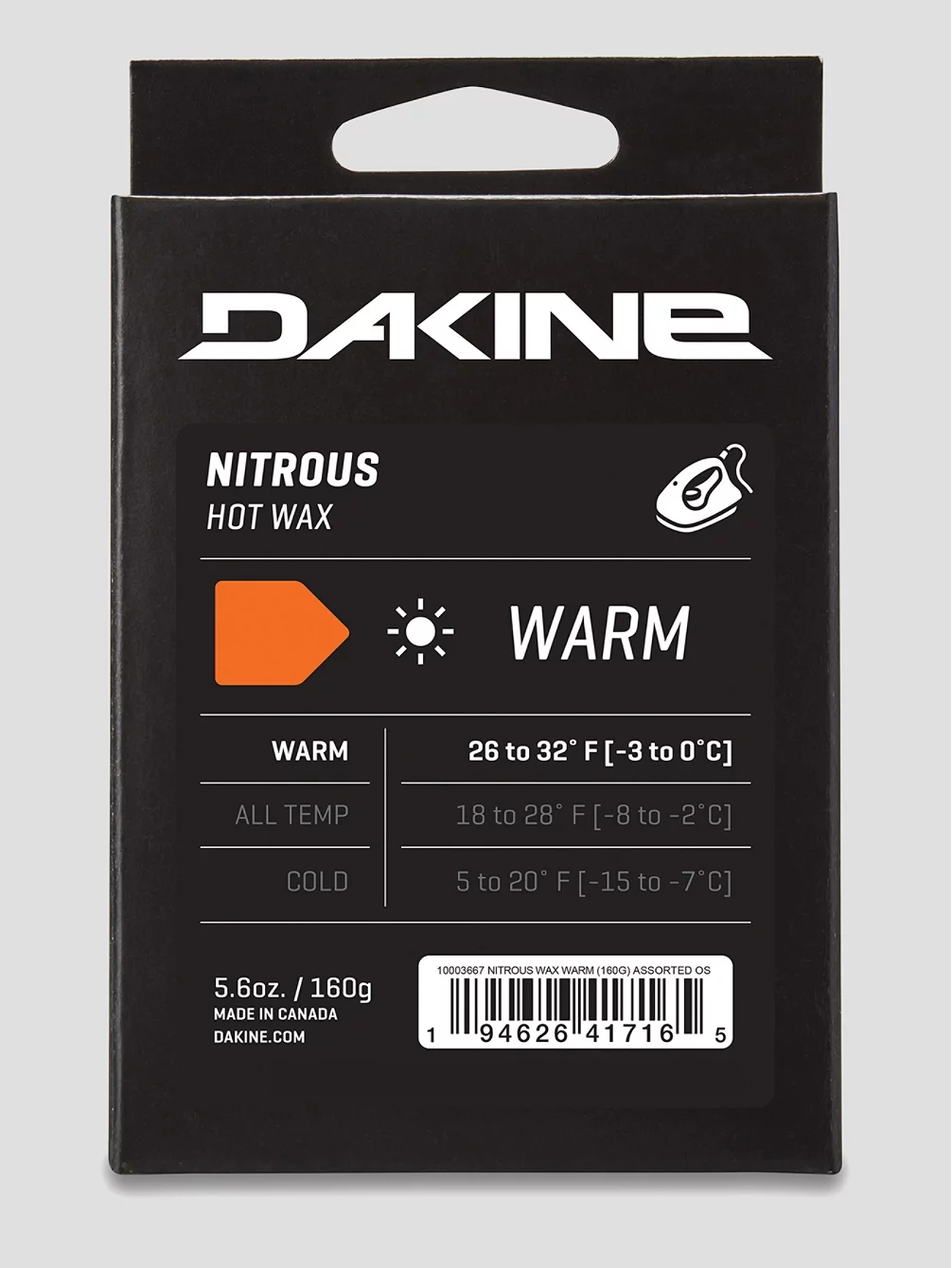 Dakine Nitrous Warm 160g Wachs 1 Dakine Nitrous Warm 160g Wachs