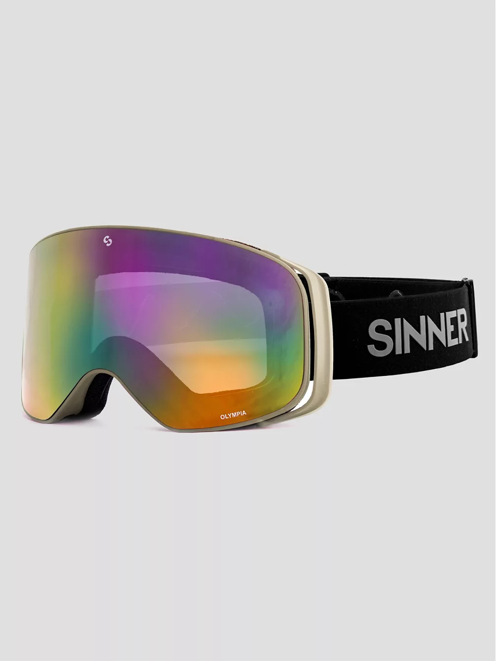 Sinner Olympia Matte Light Grey Goggle 1 Sinner Olympia Matte Light Grey Goggle