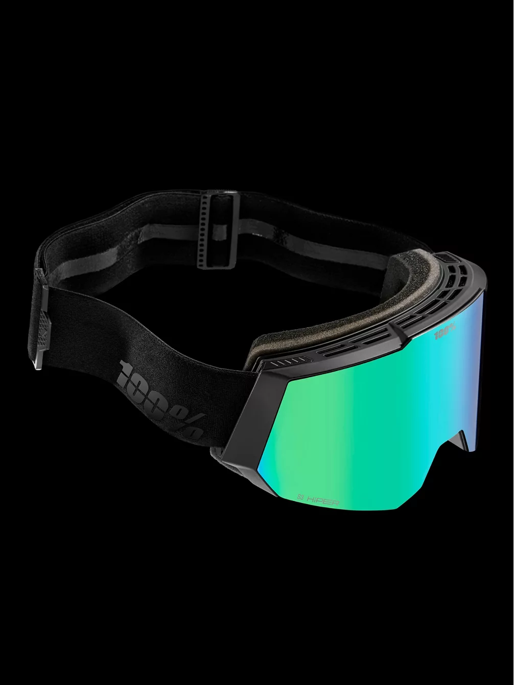 100Percent Snowcraft Hiper Black/Green Goggle 4 100Percent Snowcraft Hiper Black/Green Goggle – Bild 4