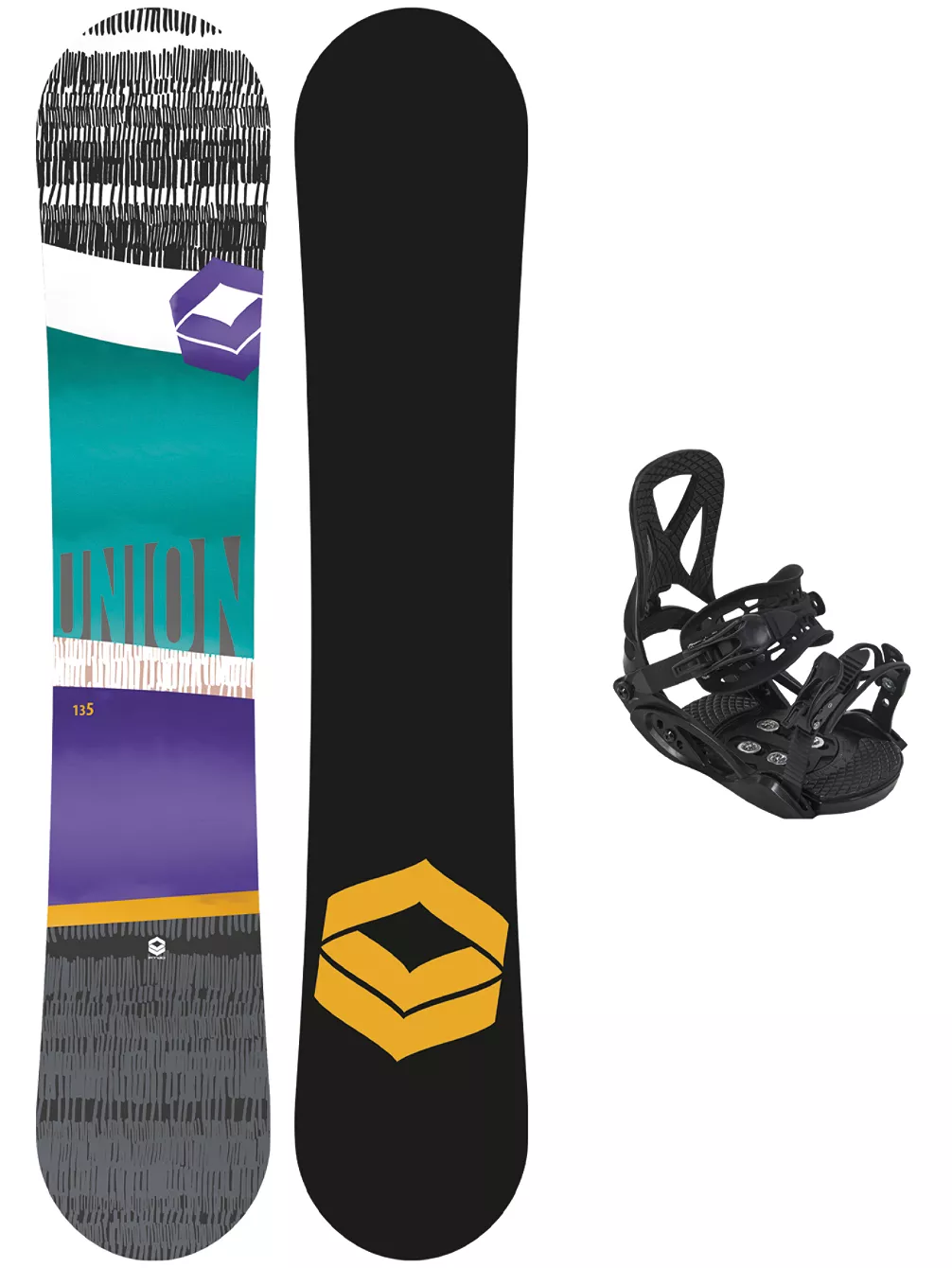 FTWO Union 130 + Junior M Black 2023 Snowboard-Set 1 FTWO Union 130 + Junior M Black 2023 Snowboard-Set