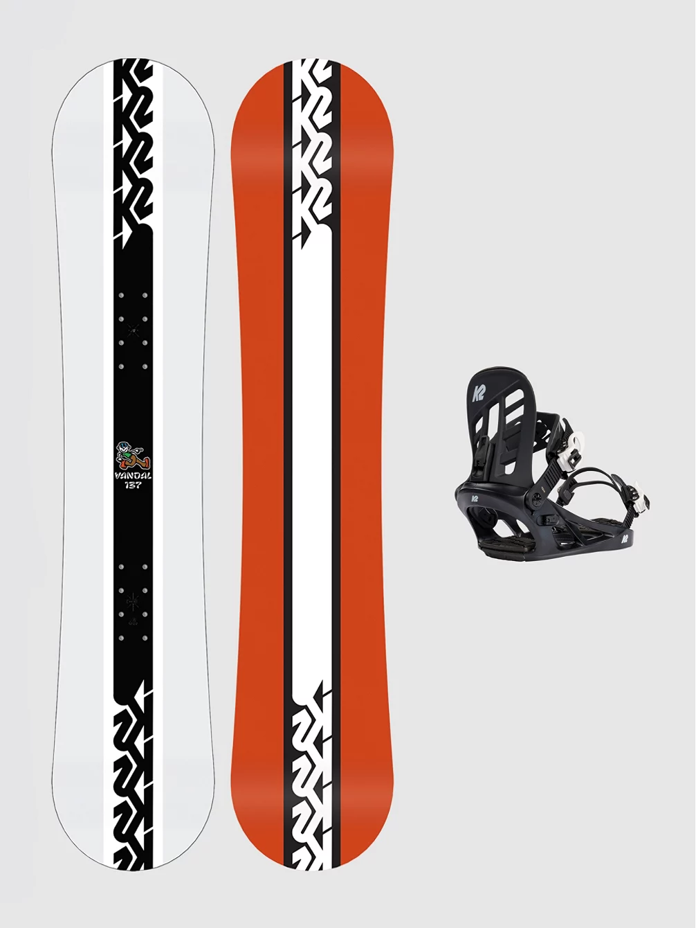 K2 Vandal 137 + You+H Blk M 2023 Snowboard-Set 1 K2 Vandal 137 + You+H Blk M 2023 Snowboard-Set