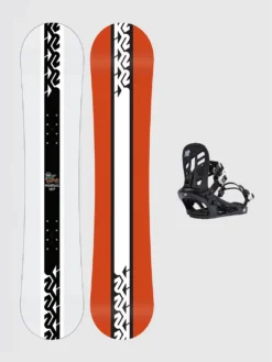 K2 Vandal 145W + You+H Blk M 2023 Snowboard-Set